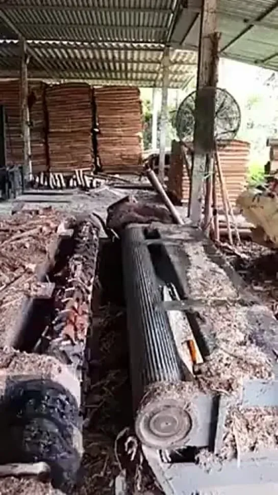 Debarking logs