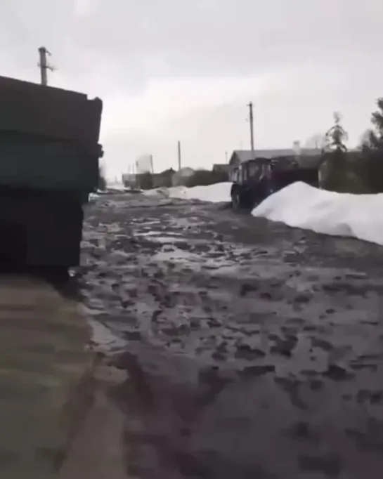 Талые воды в Буинском районе Татарстана