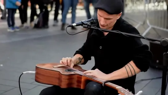 Street music Driving Fast by London street performer Morf