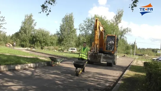 Продолжается активная фаза ремонта дорог в Сосновом Бору