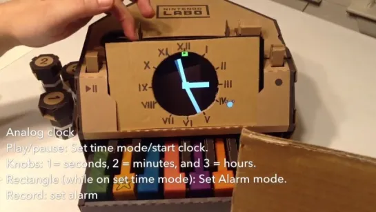 Nintendo Labo Analog Clock with Alarm