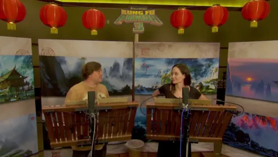 Kung Fu Panda 3- Angelina Jolie  Jack Black Behind the Scenes Voice Acting