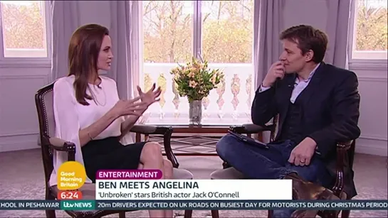 Анджелина на "Good morning Britain" Великобритания