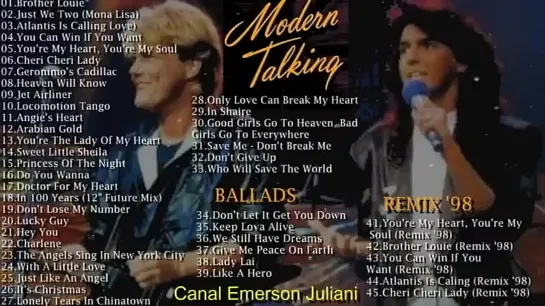 ModernTalking-40 Sucessos-1985-1987-Ballads  Bonus Remix 98