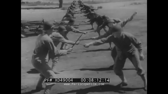 KNIFE FIGHTING U.S. MARINE CORPS BASIC TRAINING  HAND-TO-HAND FIGHTING FILM XD49004