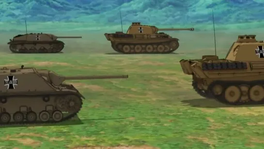 ''Girls und Panzer'' Episode 11 - ''The Maus appears and the Panzerlied plays