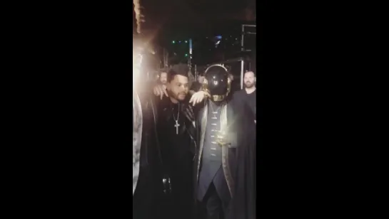 The Weeknd with Daft Punk [instastory]