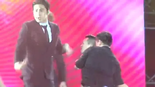 140817 [Fancam] Why Keep Your Head Down- Shanghai Auto Pudong TVXQ- Yunho focus