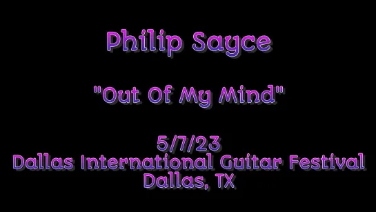 Philip Sayce - Out Of My Mind - Dallas International Guitar Show (07.05.2023)