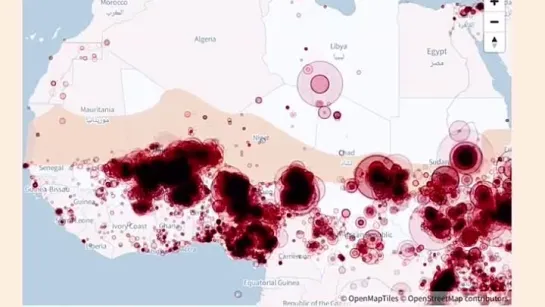Все конфликты за последние 12 лет в зоне Сахеля
