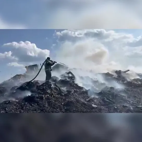 В Пупышево горит свалка | Поребрик Сити