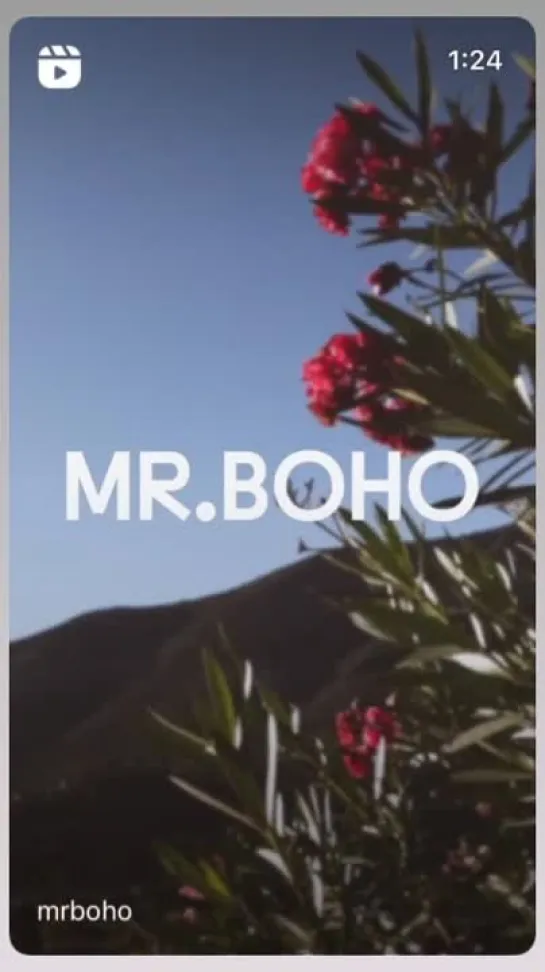 Видеоролик рекламный MR.BOHO. Бланка Суарес