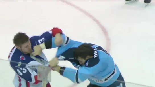 KHL Fight- Artyukhin KOs Nichushkin