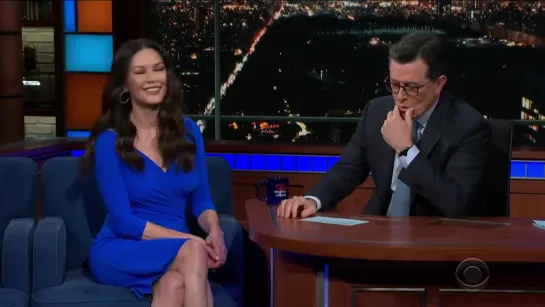 Catherine Zeta Jones Plays Jazz With Her Face