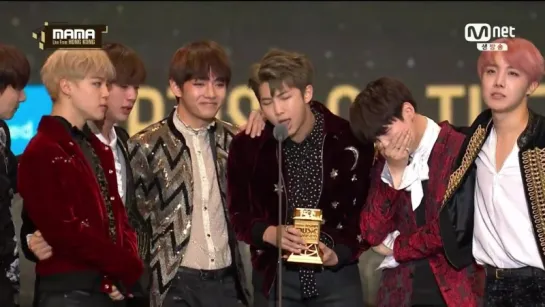 161202 MAMA 방탄소년단 (BTS) 올해의 가수상 수상