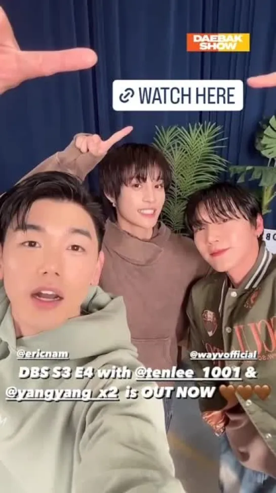 230411 thedivestudiosgram's story update with Ten and YangYang