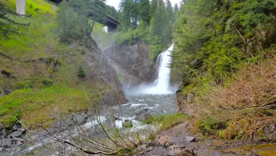 2 Hour Video of a Waterfall in 4K Ultra HD Relaxation Video with Water Sounds   Franklin Falls, WA