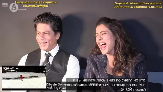 Шахрукх Кхан и Каджол на радио 2015 г. (с русскими субтитрами ) | Kajol, Shahrukh Khan | radio | болливуд | индийское кино