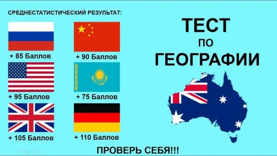 Тест по географии #1: Только 9% смогут пройти этот тест!