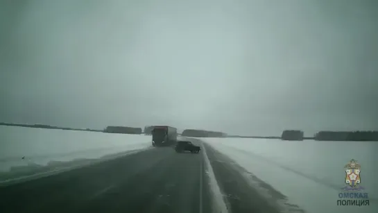 Момент смертельной автоаварии в Азовском районе