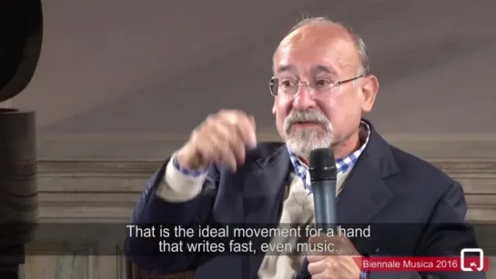 Biennale Musica 2016 - Incontro con Salvatore Sciarrino