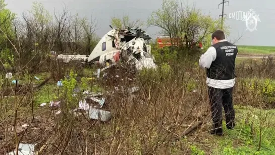 После крушения вертолета под Волгоградом возбудили уголовное дело