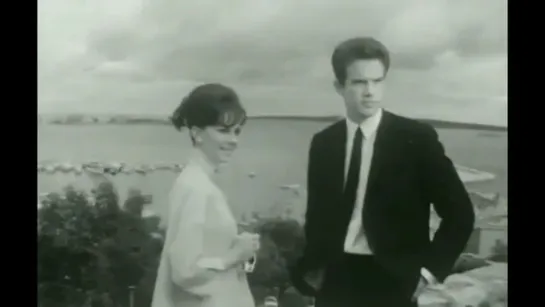 Natalie Wood and Warren Beatty at the Cannes Film Festival (1962)