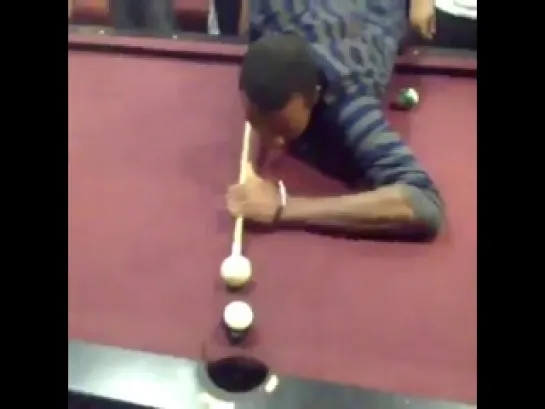 White people playing pool VS. Black people playing pool (Vine)