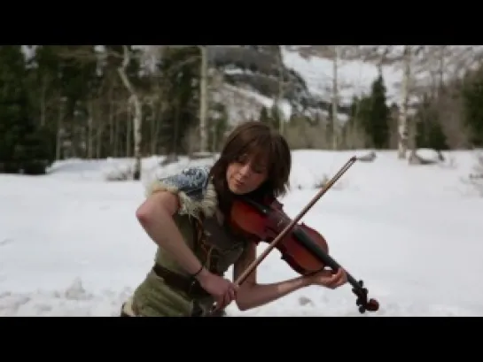 Skyrim- Peter Hollens &  Lindsey Stirling ЭТО НУЖНО ПРОСТО СЛЫШАТЬ!ШИКАРНЫЙ У НИХ "ДУЭТ"ПОЛУЧИЛСЯ!)