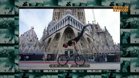 Incredible stunt on BMX !