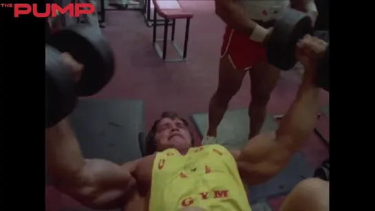 Old School Dumbbell Flyes Arnold Pumping Iron 1975