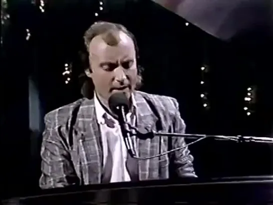 Phil Collins live on late night TV 1985 two songs