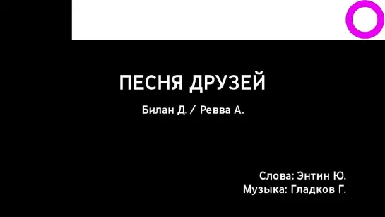 Дима Билан, Александр Ревва - Песня Друзей (караоке)