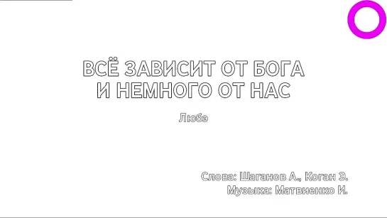 Любэ - Всё Зависит От Бога И Немного от Нас (караоке)