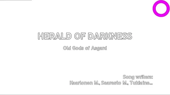 Old Gods of Asgard - Herald Of Darkness (караоке)