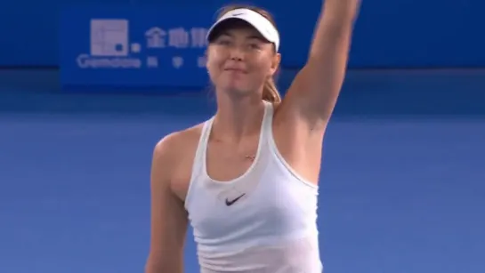 Sharapova-Riske Shenzhen-2018 2nd round (match point)