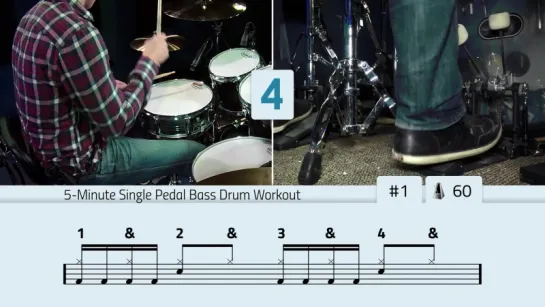 5-Minute Single Pedal Bass Drum Workout