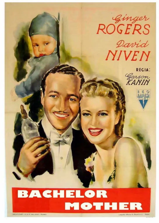 Bachelor Mother (1939) -1080p- Ginger Rogers, David Niven, Charles Coburn