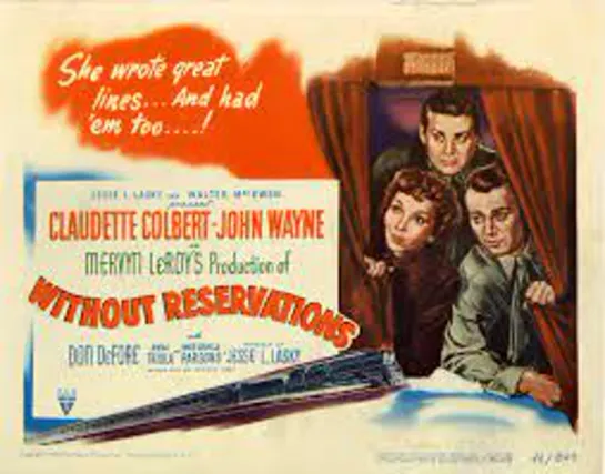 Without Reservations (1946) -720p- Claudette Colbert, John Wayne, Don DeFore