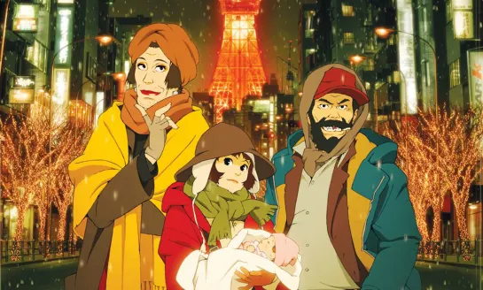 東京ゴッドファーザーズ / Tokyo Godfathers / Токийские Крестные (Однажды в Токио) (Сатоси Кон, 2003) - [DUB - Сонотек]