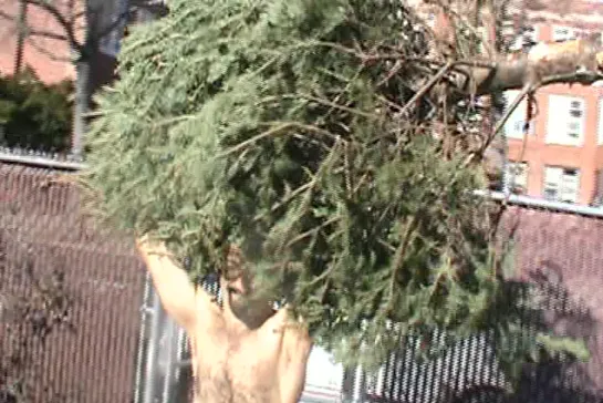 Shirtless Full Range-Of-Motion Christmas Tree Squats 2015