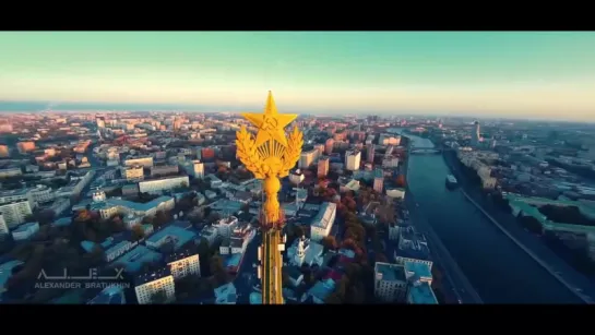 Best of Moscow Aerial Drone flights_ Полеты над Москвой