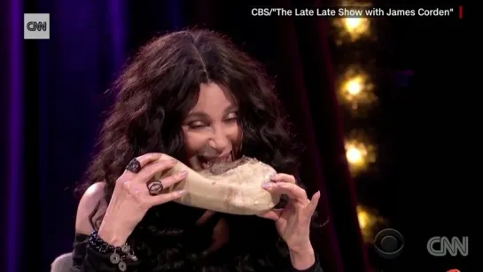 Cher eats cow tongue after avoiding the question about Trump