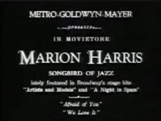 MARION HARRIS   - Afraid of you  (1929)