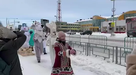 Первый Парад снеговиков в Губкинском. Злой Ямал