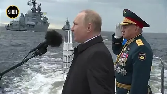 Путин прибыл в Кронштадт на Главный военно-морской парад в честь Дня ВМФ России. Злой Ямал