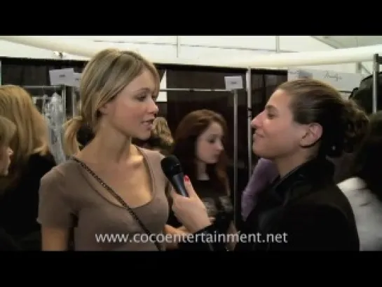 Talk with Coco! at the Max Azria Show at Fashion Week 2011!