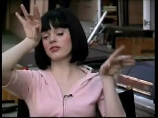 Rose McGowan on the set of Strange Hearts interview