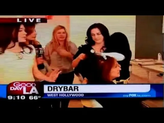 Роуз говорит о салоне Dry Bar на Good Day LA 21.10.2010