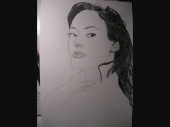 Rose McGowan рисунок